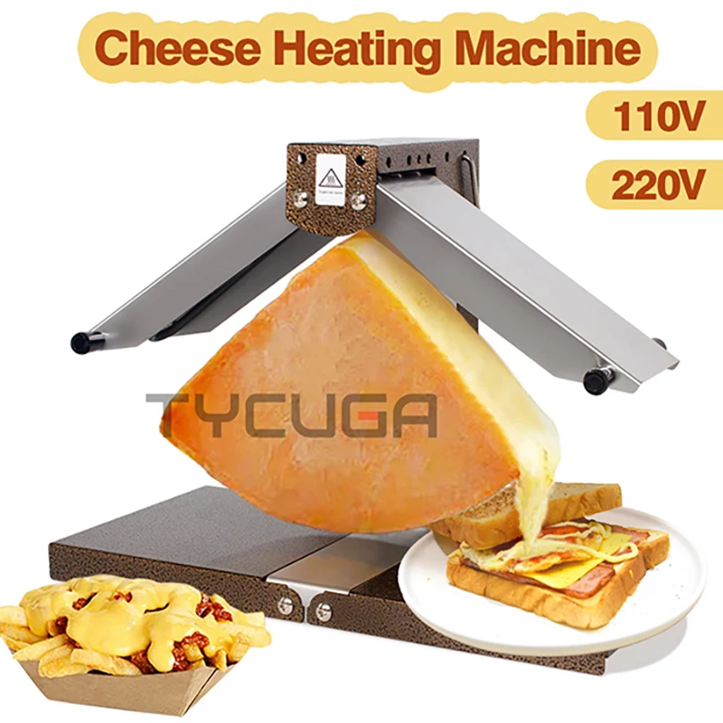 Derretidor eléctrico de queso para Hotel, calentador de queso seco de media rueda, parrilla calentadora, Raclette calefactora para derretir queso para cocina casera