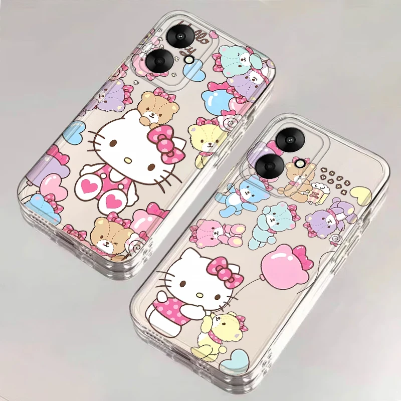 Casing Ponsel Sampul Lembut Sanrio Hello Kitty Lucu untuk Xiaomi Redmi Note 10Lite 12S 11 14 13 12 Pro Plus 10S 10Pro 9 11S 8