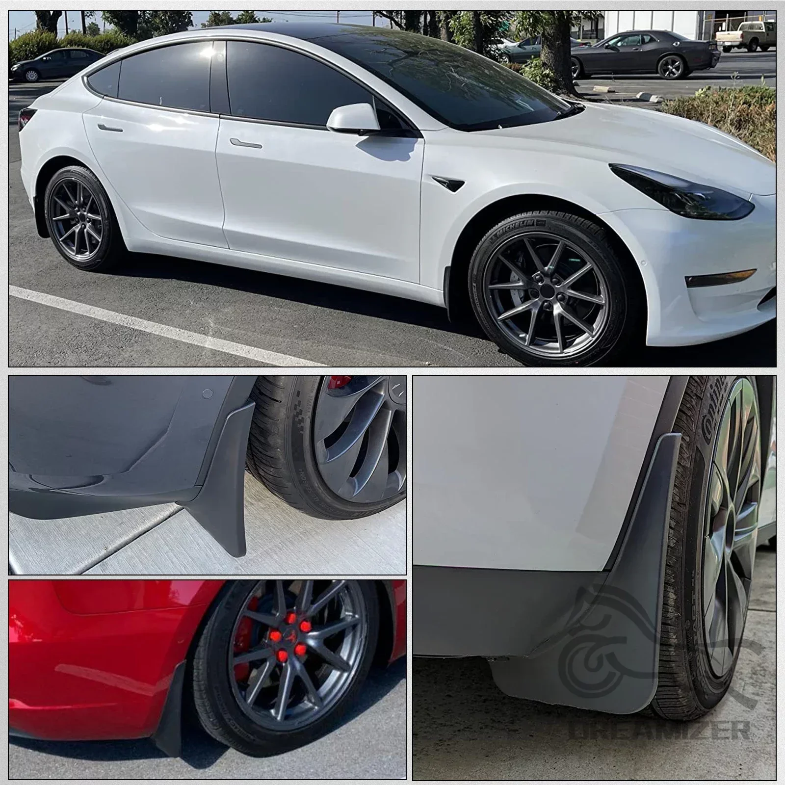 4Pcs/Set Universal Splash Guards Mud Flaps Mudflaps Fender Mudguard Front Rear Car Accessories Parts Wheel for Most Cars