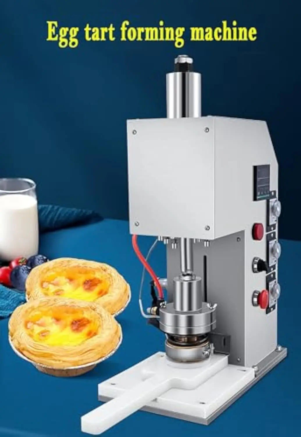 Semi-Automatic Commercial Egg Tart Pressing Machine Button Control Panel Egg Tart Forming Machine