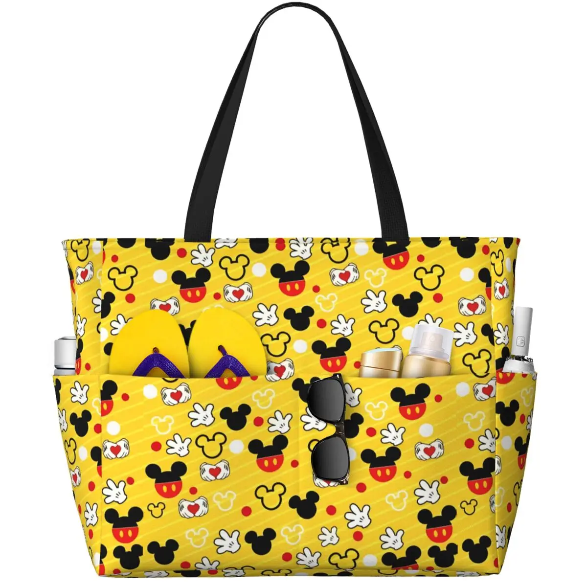 

Women's Disney Mickey Mouse Minnie Tote Bag for Beach Travel Stylish Large Travel Bags for Holiday