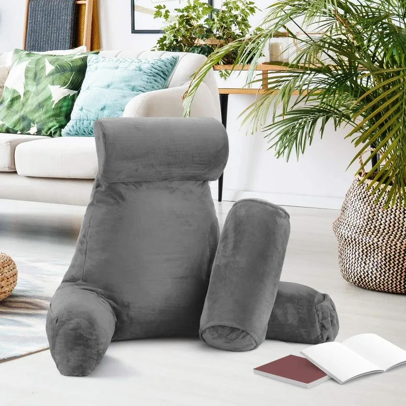 

Reading Pillow, Large Back Pillow For Sitting Up In Bed, Memory Foam Back Support Pillow, Reading Pillows For Sittin