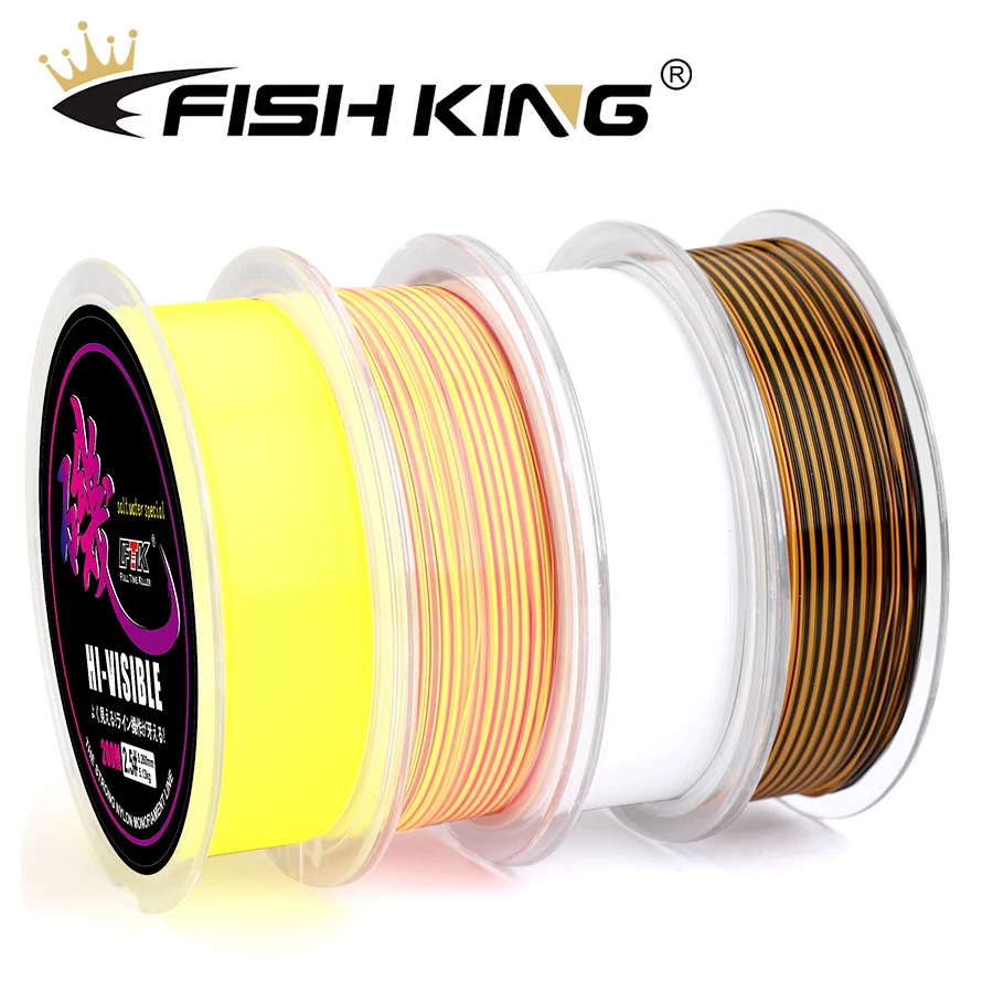 

FISH KING 200 м полуплавающая скальная леска 0,218-0,37 мм 3,8-9,5 кг прочная нейлоновая леска из монофилитра аксессуары для ловли карпа