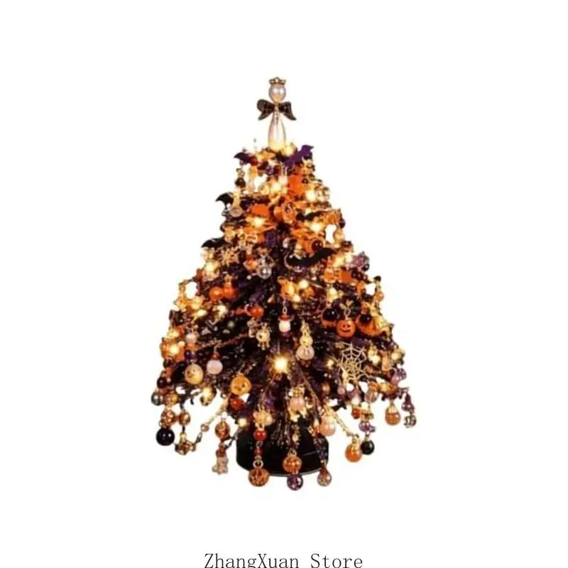 Perlen-Weihnachtsbaum-Bastelset, handgefertigte bunte Kristallperlen-Ornamente, 3 x – Detail 2