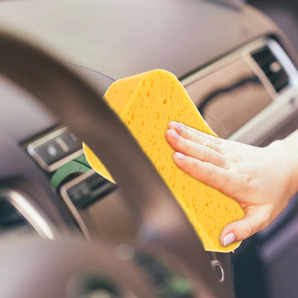 4pcs Car Wash Sponge High-Density Soft Scratch-Free Water Absorption Cleaning Tool For Vehicle Boat Marine Use
