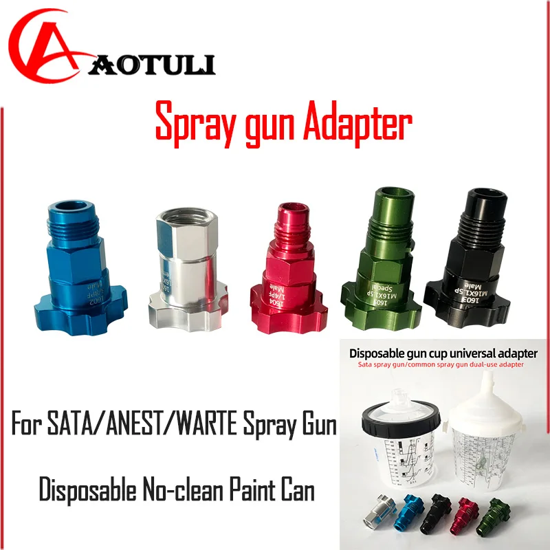 

Spray gun Adapter Accessories For SATA/ANEST/WARTE Spray Gun Disposable No-clean Paint Can