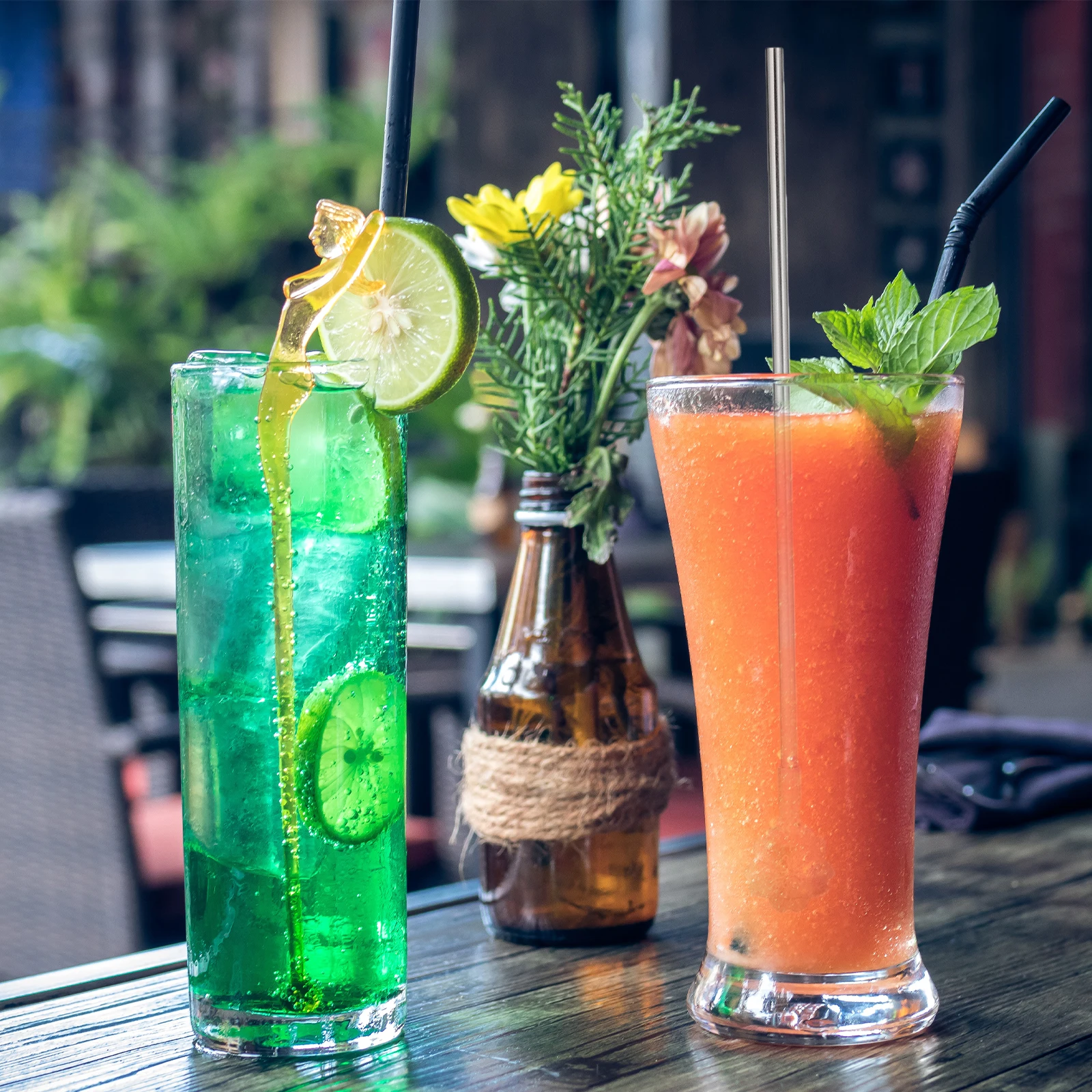 

8Pcs Stainless Steel Straw Spoons Smooth Surface Creative Design Dessert Ice Cream Coffee Stirring Scoops Drinking Straw Spoon