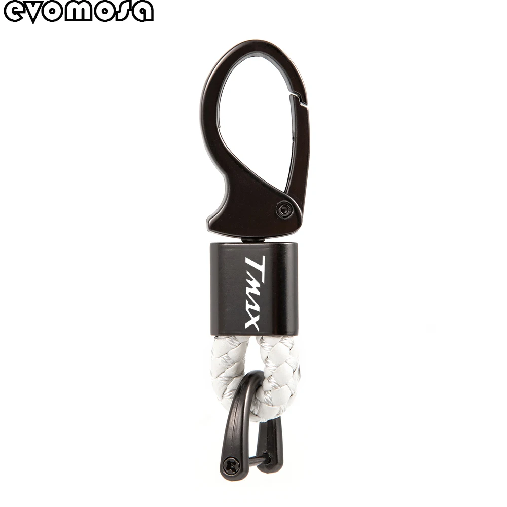 

For TMAX 530 TMAX 560 TMAX 500 2019, 2020, 2021, 2022,2023 Motorcycle Detachable Metal Keychain Hand Woven Leather Accessories