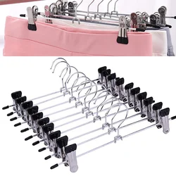 1 Pc Rack Clip Stainless Steel Trousers Wardrobe Clip Anti-slip Clothespin Pants Clamp Clothes Hanger for Skirts