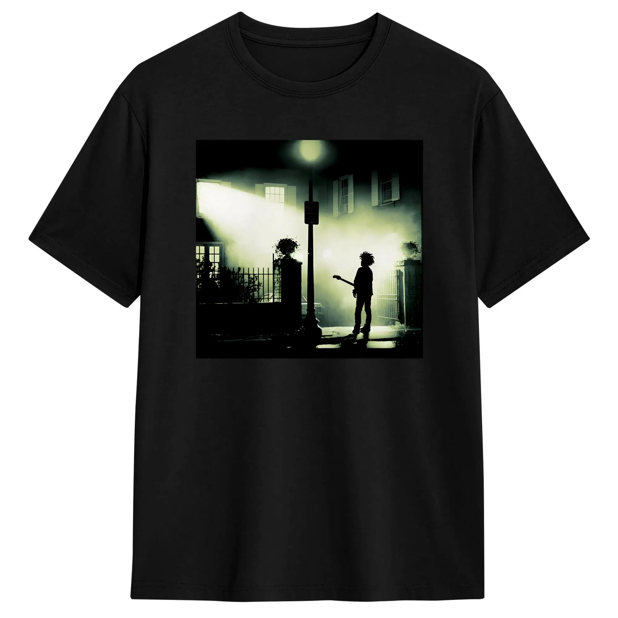 Rock Cures Band Men's T Shirt  Vintage Tees Short Sleeve Round Neck T-Shirts Pure Cotton Adult Clothes