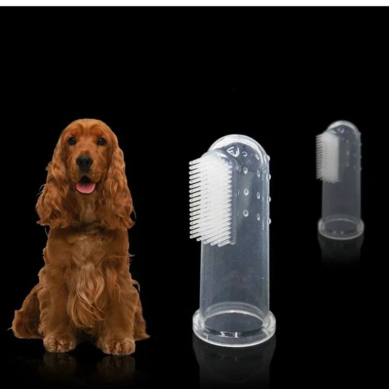 Doigts brosse à dents en silicone pour animaux de compagnie, accessoires de broCumbria, livres oraux, produits pour chats et chiens, 2 pièces