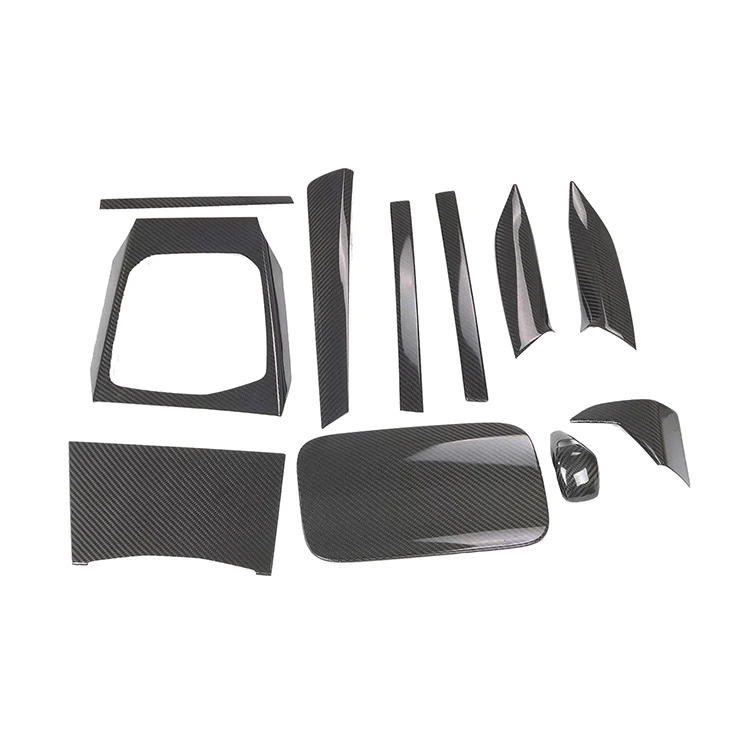 3 Series 3k Twill Carbon Braided Glossy Dry Carbon Fiber Interior Kit