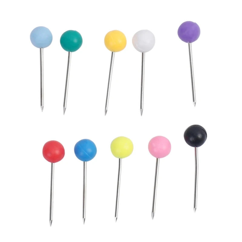 Map Tacks Push Pins หัวพลาสติกปลายเหล็ก 4 มม. 5000 ชิ้น