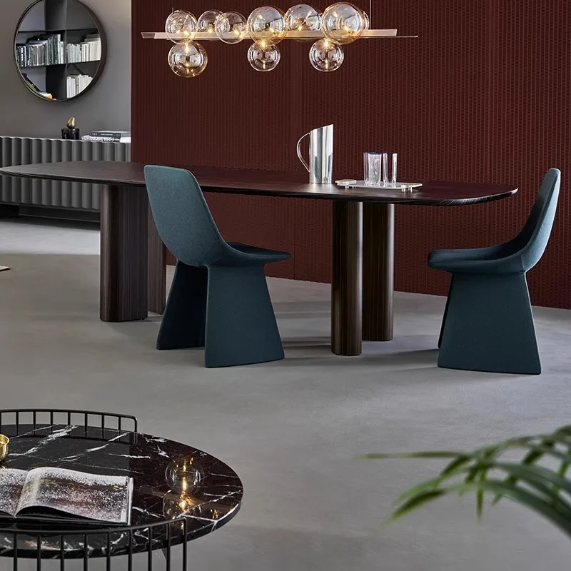 كرسي طعام عالي الجودة مصنوع من القطن ذو اسم كبير وبسيط للمنزل وحديث وبسيط وغير رسمي لمشاهير الإنترنت الإيطالي الإيطالي