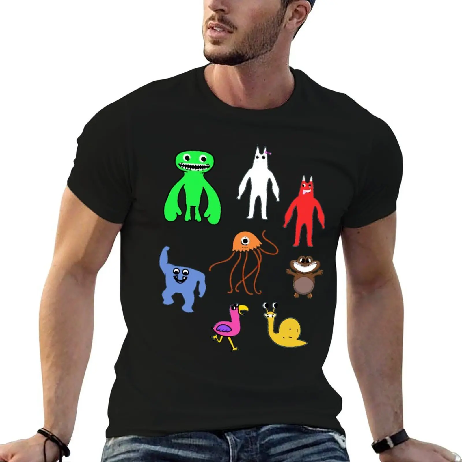 Cute Garten Of Banban Characters-packActive T-Shirt summer top plus size tops mens graphic t-shirts pack