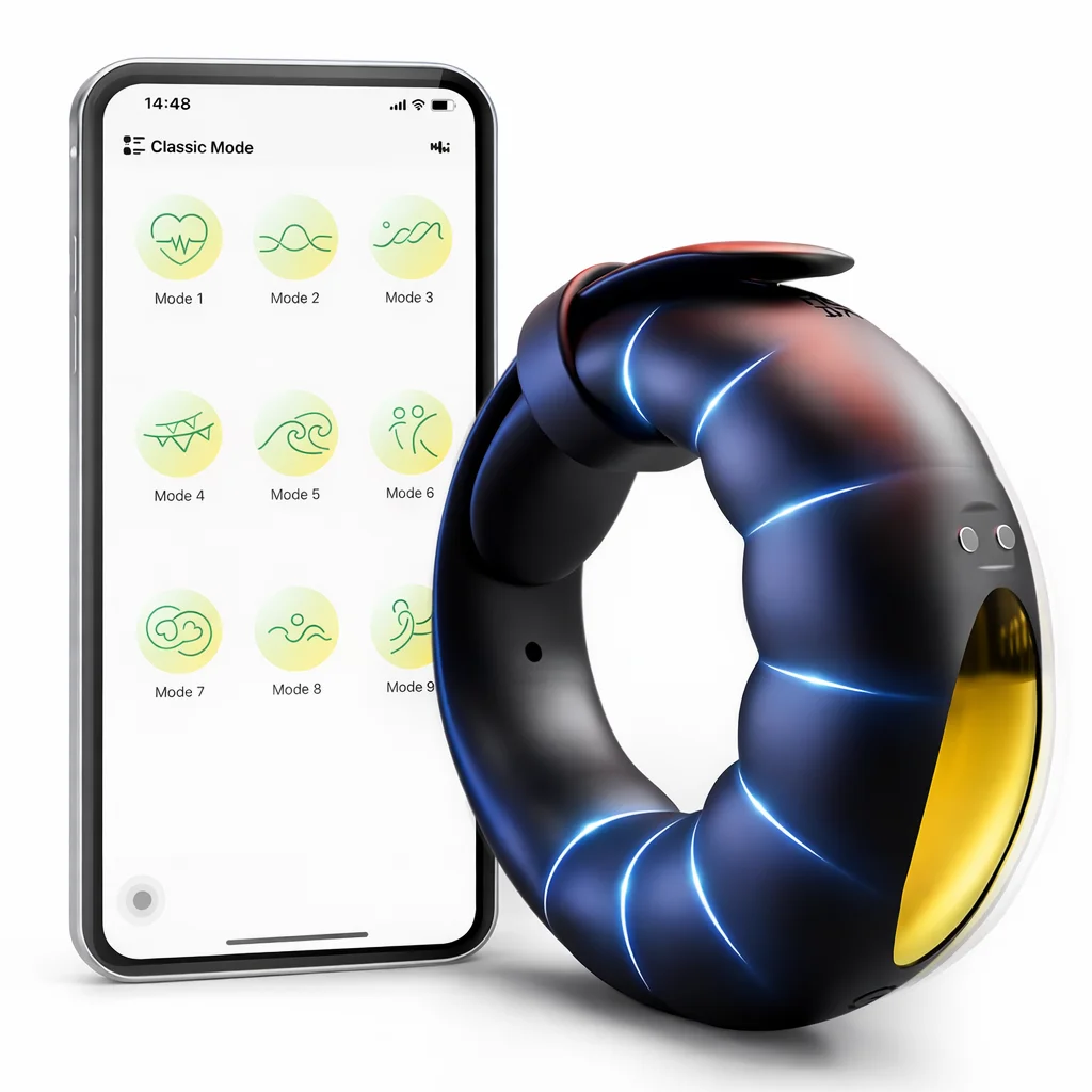 Vibrating Penis Cock Ring Delay Ejaculation Vibrator Adult Man Sex Toys Penis Ring Lock Sperm For Male Longer Stronger Erection