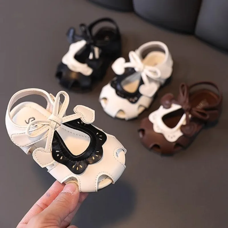 

Обувь французской принцессы, брендовая детская обувь, прогулочная обувь на мягкой подошве для малышей, сандалии с узлом-бабочкой для девочек, повседневная обувь для девочек, дизайнерская обувь