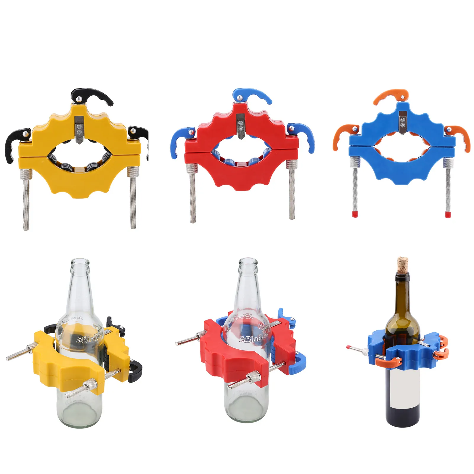Imagem -01 - Espessura Cortador de Vidro Cerveja Garrafas de Vinho Cortador Garrafa Ferramenta de Corte para Arte Artesanato Que Faz Diy 28 mm de espessura cortador de vidro cerveja garrafas de vinho cortador garrafa ferramenta de corte para arte artesanato que faz diy 28 mm de 01