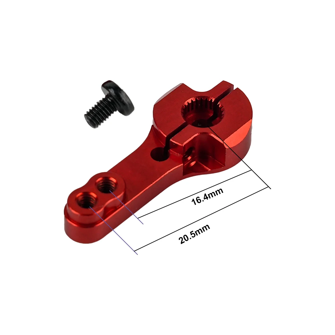 1PCS/2PCS/4PCS 25T Standard Metal Servo Arm Aluminum Horn Arm Servos Parts 25T Metal Remote Control Servos Arm Parts Red/Silver
