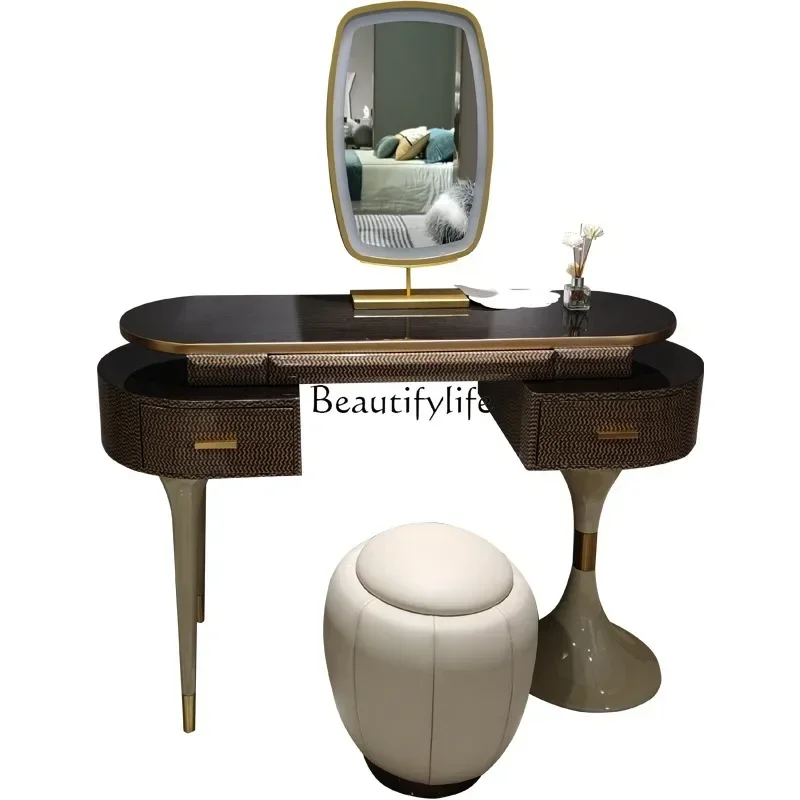 

FG44Italian light luxury dresser modern simple solid wood fashion makeup table