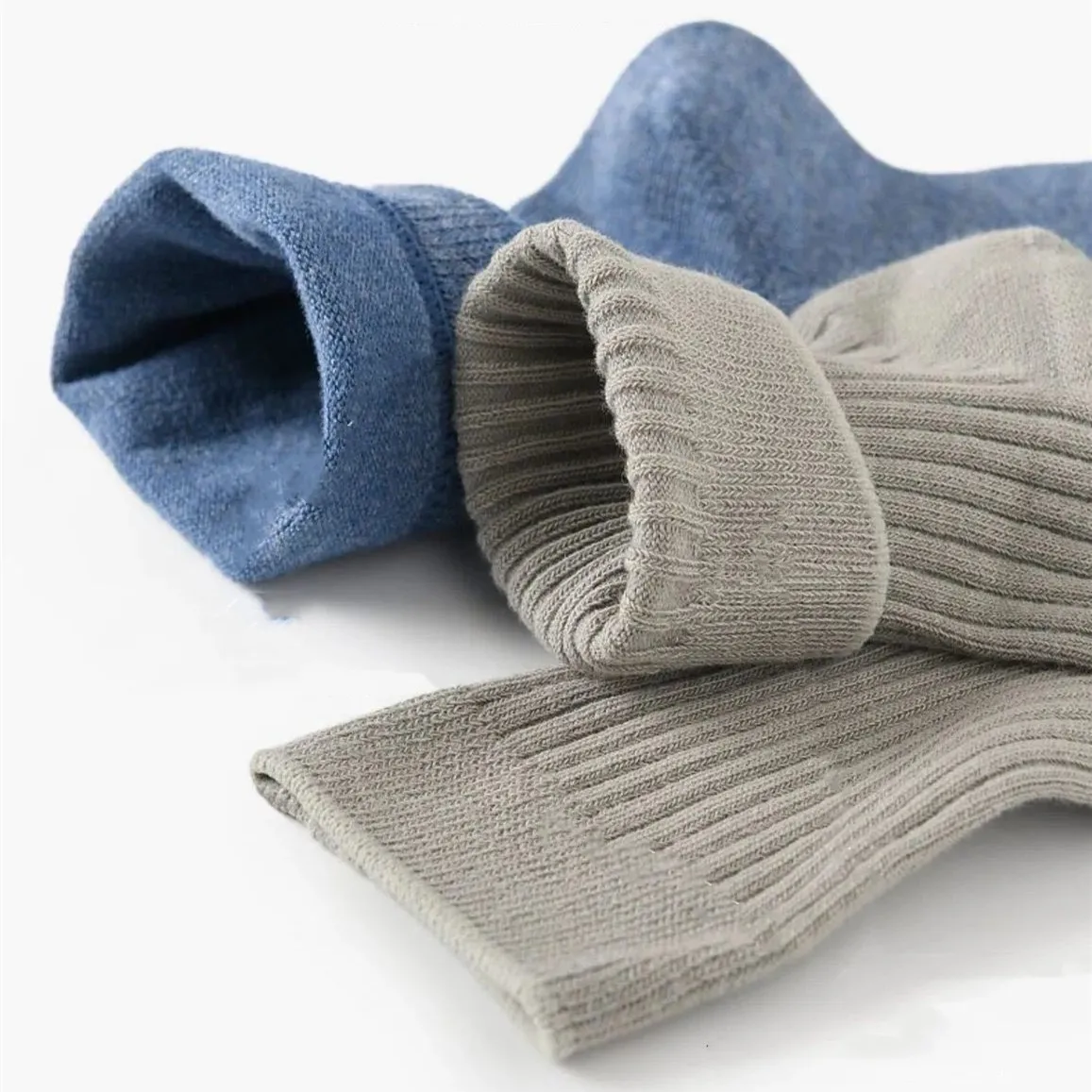 جوارب قطنية للرجال متوسطة الساق ، بلون ثابت ، متعددة الاستخدامات ، 5 أزواج ، جوارب لجميع الفصول