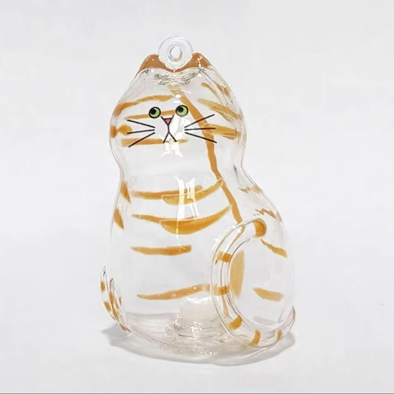 猫の毛を使った手作り人形キーホルダー（メモリアルコンテナ付き）