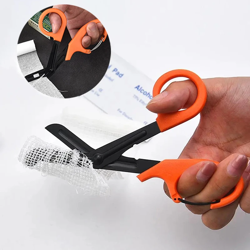 18.5cm EMT Trauma Bandage Shears Medical Scissors Emergrncy EDC Outdoor Gear Tactical Rescue First Aid Scissors First Aid Kit