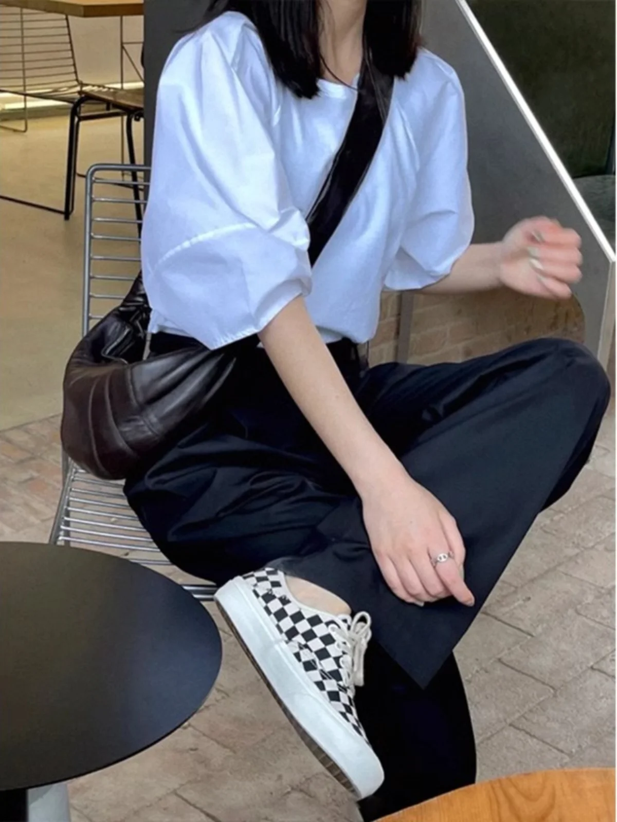 

Leather Cow Horn Bag Women's Casual Crossbody Dumpling Bag Single oulder Faion Trend Soft Texture Large Size