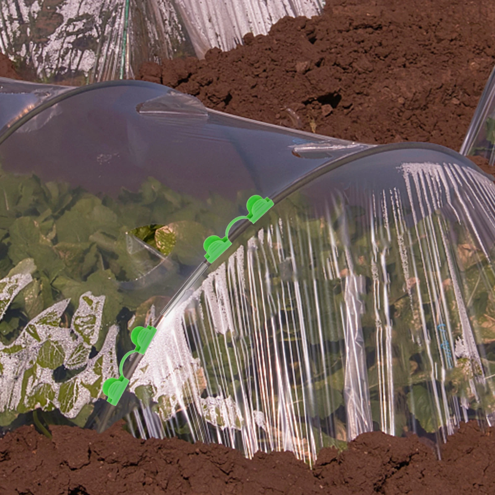 

Fiber Rod Arch Set Durable Garden Hoops Raised Beds Greenhouse Accessories Netting Flowers Black Adjustable Height Space Saving