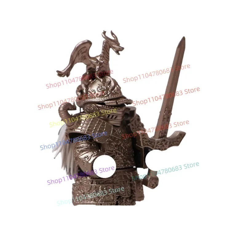 MOC Bouwsteen Guardian Knight Mini Figuur Assemblagemodel Display Anime Cartoon Accessoires Speelgoed Collectible Vakantiecadeau