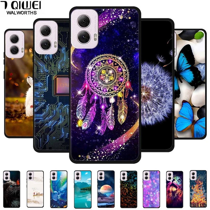 Para Motorola Moto G Power 2024 Funda Play Stylus Funda de silicona suave de lujo para teléfono Moto G Play 2024 Capa Funda AnimalProtector