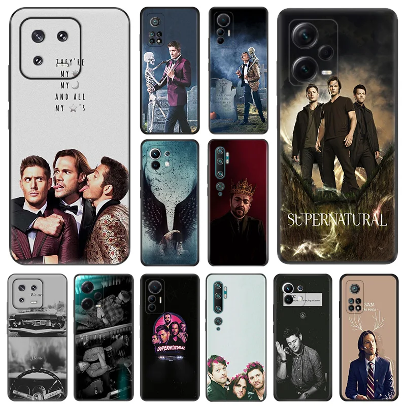 Matte Phone Cases For Redmi 12 12c 13c Note12 Note13 Pro Supernatural We Are Home Xiaomi 13 Lite 12x 12t 12s 5G Soft Black Cover