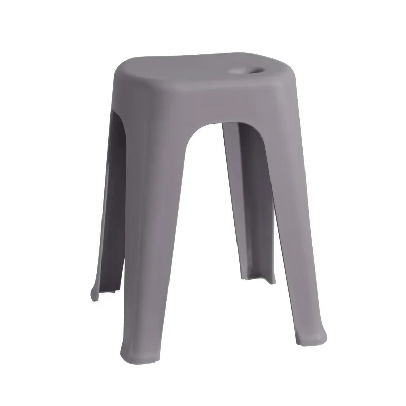 Tabouret de ménage en plastique épaissi, simple, multifonctionnel, extra épais, en caoutchouc, table à manger empilable, moulin à vent