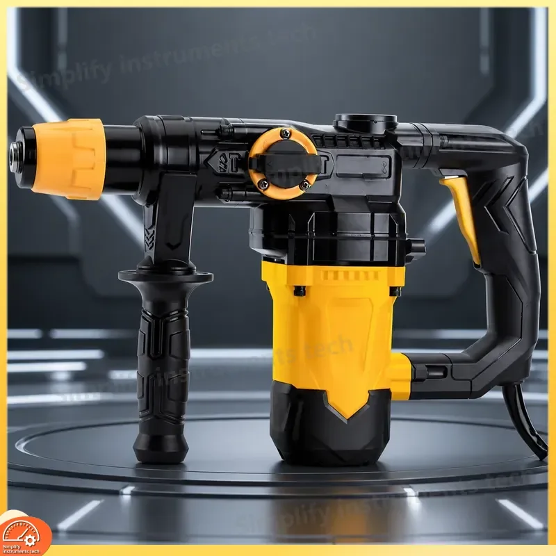 High Power SDS Plus Rotary Hammer Drill Heavy Duty Concrete Impact Drilling for Masonry Stone Wall Boring
