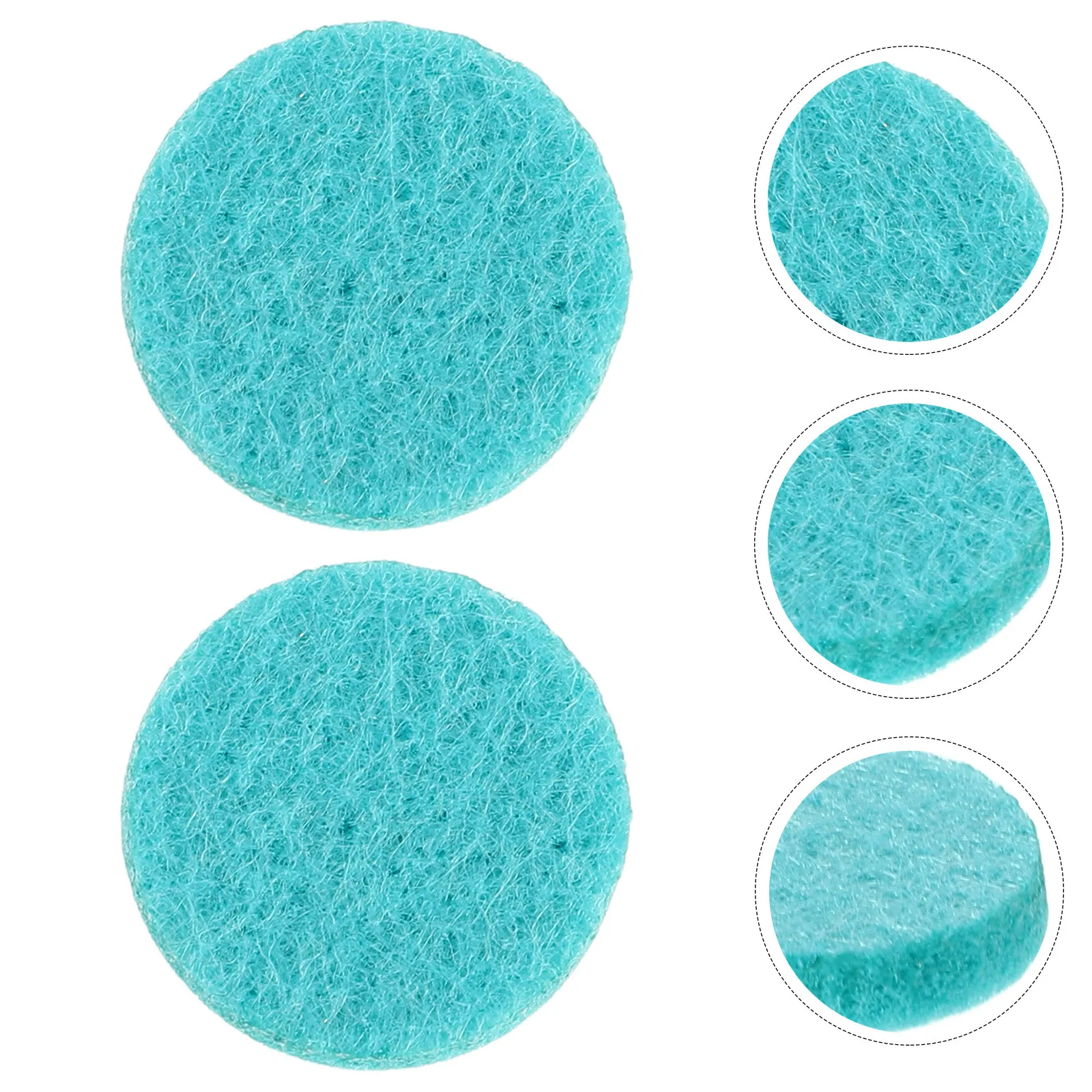 50Pcs Round Cotton Pads for Essential Oil Diffuser Aromatherapy Pendant Car Vent Drawer Freshener DIY Unscented Cellucotton