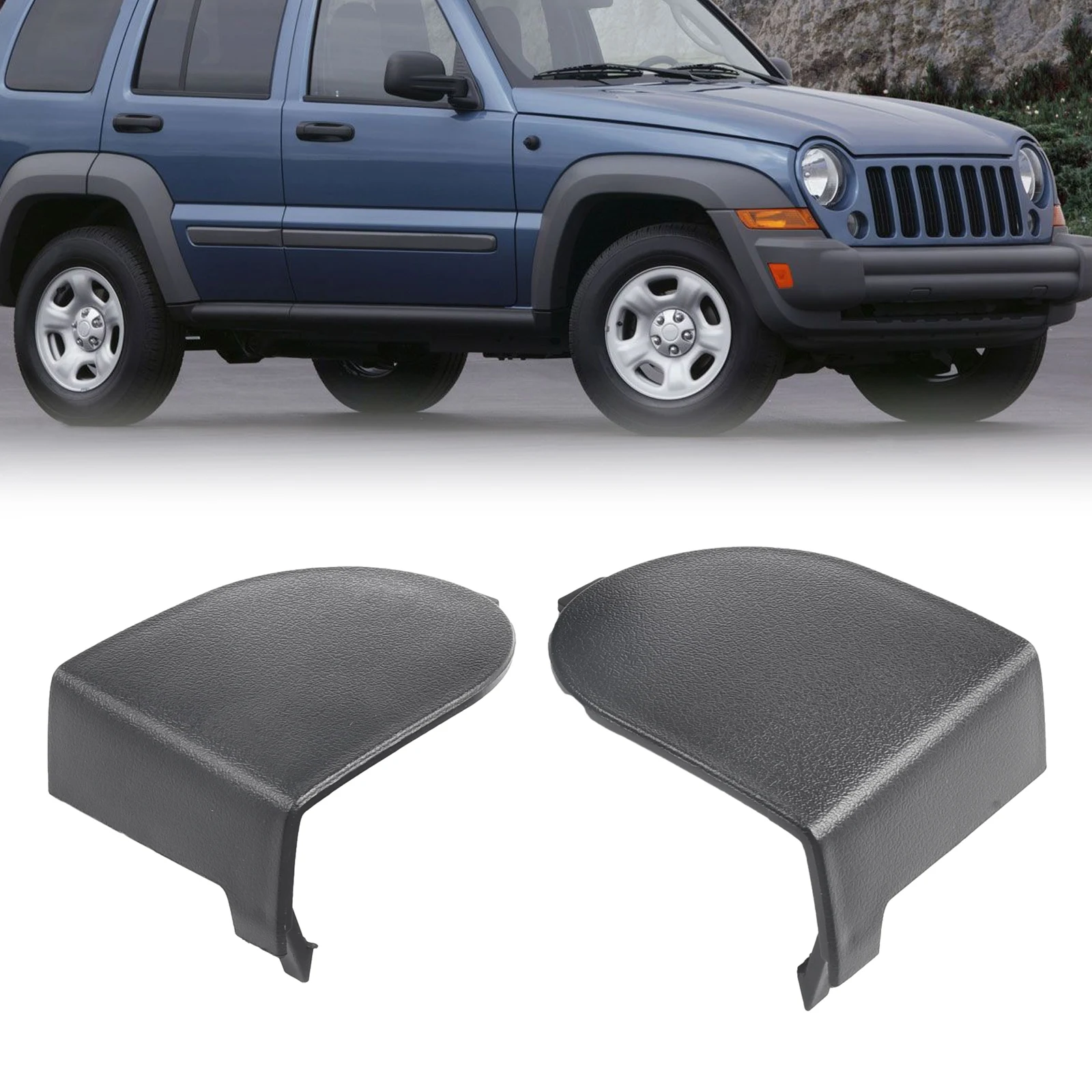 

Pair of Seat Belt Anchor Covers 1DX40XDVAB for Jeep For Liberty 2009 2012 & For Dodge For Nitro 2010 2011 Heavy Duty ABS