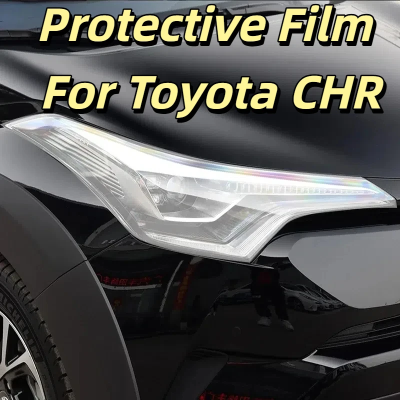 

Защитная пленка для автомобильных фар и задних фонарей для Toyota CHR 2018 2019 2020 AX10, передняя защита от царапин, черная прозрачная наклейка из ТПУ