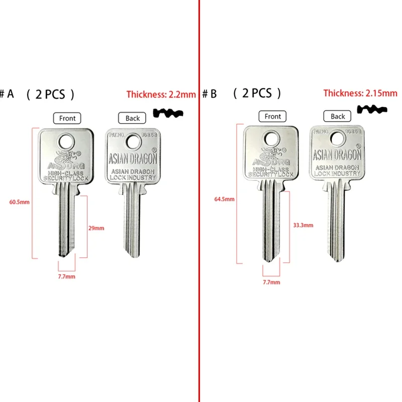 Key Blanks Compatible with Medeco Locks Brass Multi Locksmith Tools Key Cutter