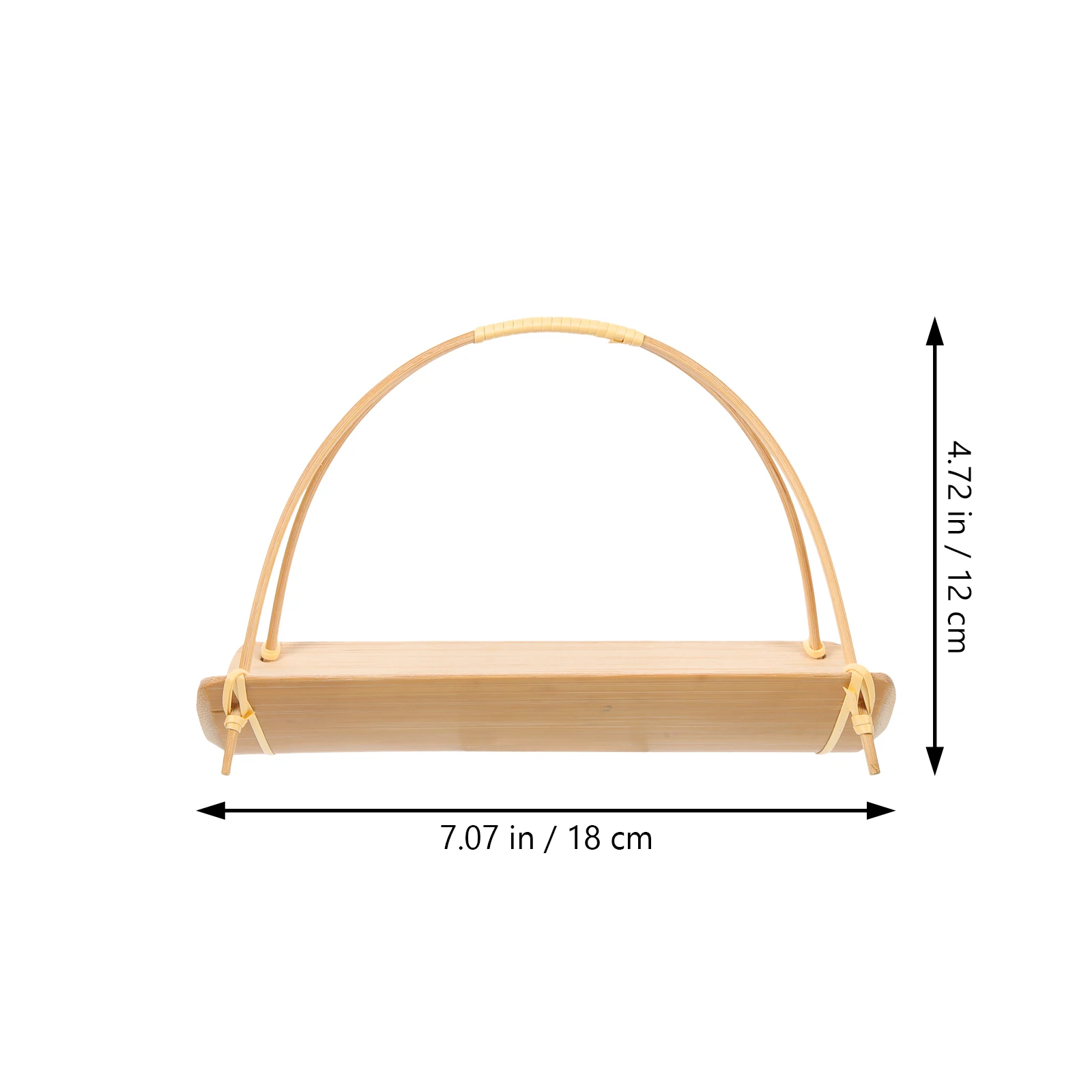 

Snack Basket Sturdy Tray Fruit Trays for Serving Key Bamboo Plate Fine Workmanship