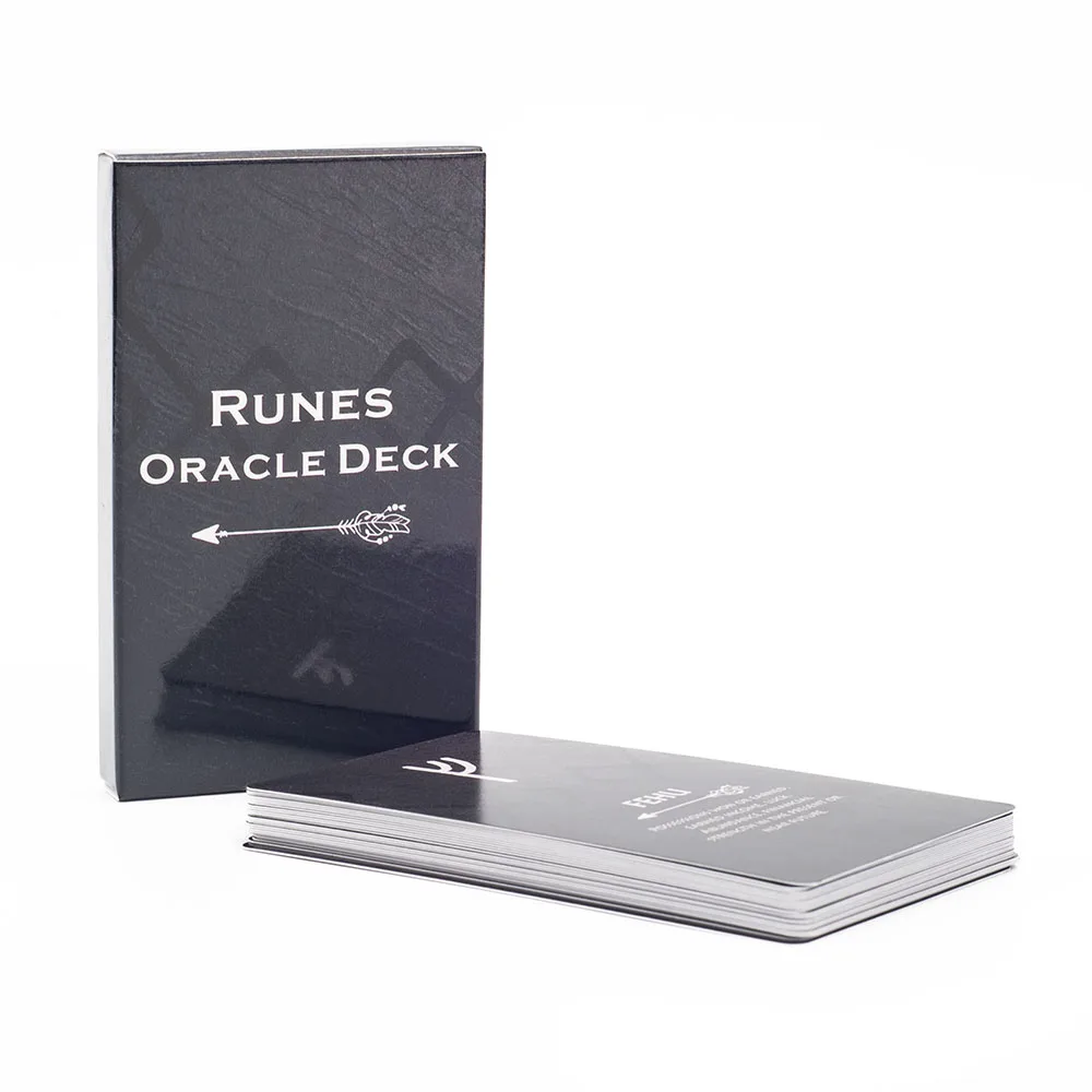 Tarot Runes Oracle Deck 26 Cards 10*6.3cm Board Game for Life Lighting and Transformation