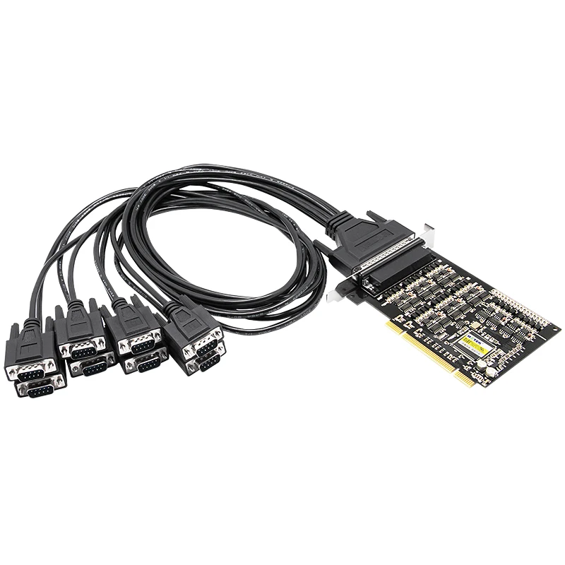 

UOTEK Industrial Grade PCI to RS-485 RS-422 Serial Card RS485 RS422 8 Ports High Speed DR62 Expansion Converter UT-728A