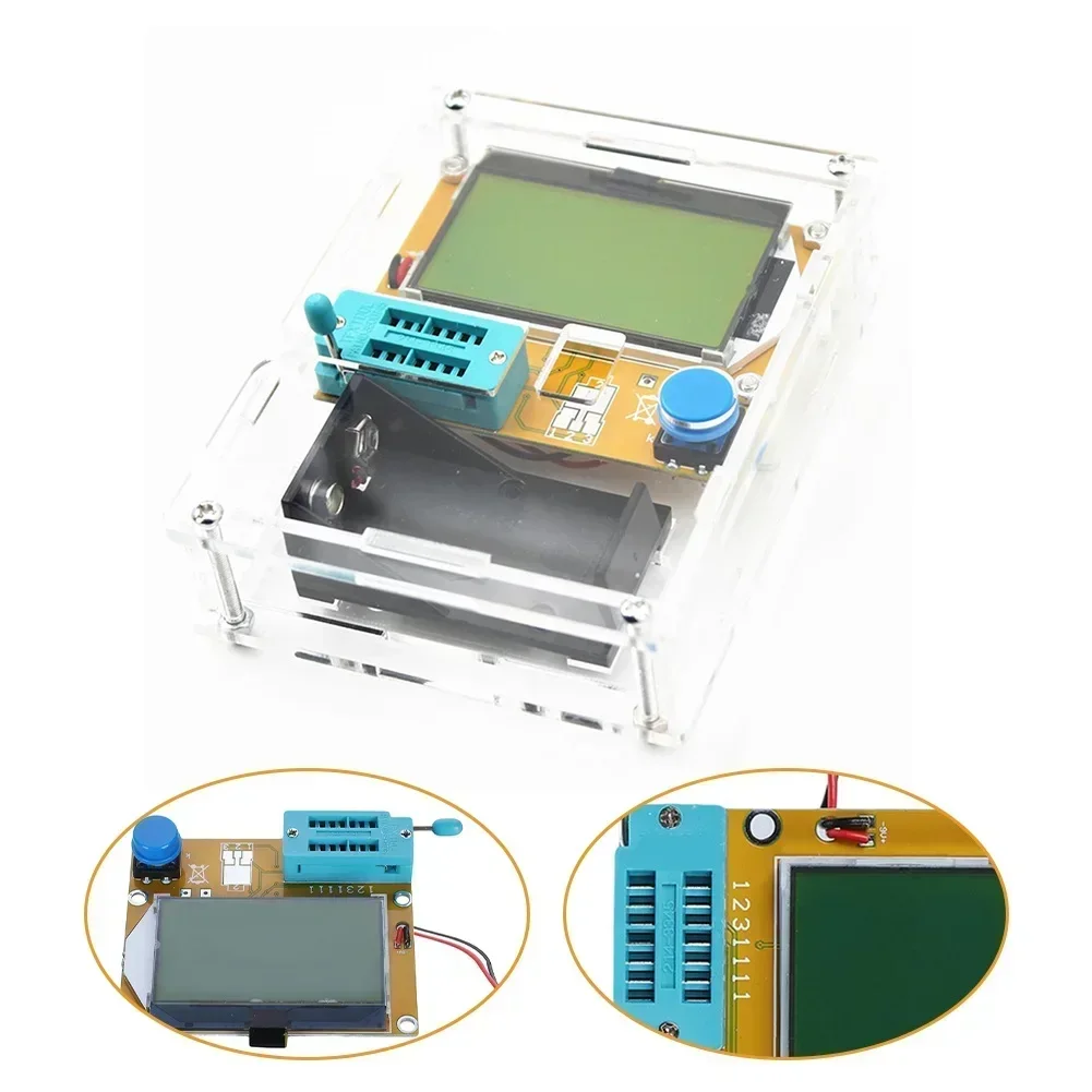 LCR-T4 Mega328- Digital Transistor Tester Resistance Capacitance Diode Triode Capacitance Resistance ESR Meter MOS PNP NPN LCR