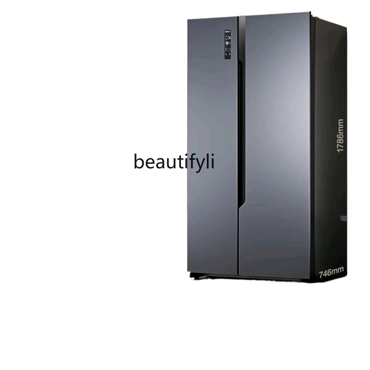 E132 Frigorifero a doppia porta da 650 litri, grande capacità, conversione di frequenza domestica, raffreddamento ad aria, senza gelo, risparmio energetico