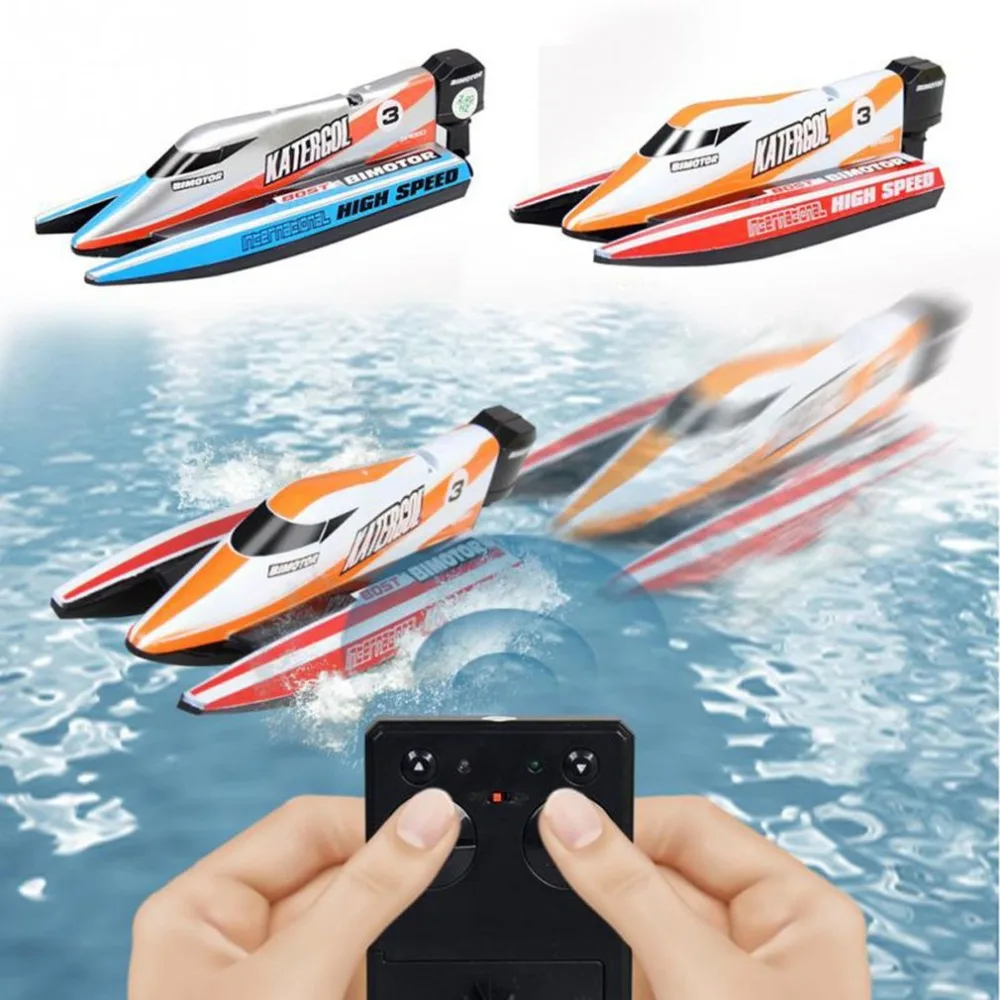 Mini bateau rapide RC 2.4GHz, modèle de course à grande vitesse, Rechargeable, puissant, Simulation, cadeaux d'anniversaire, jouets pour garçons