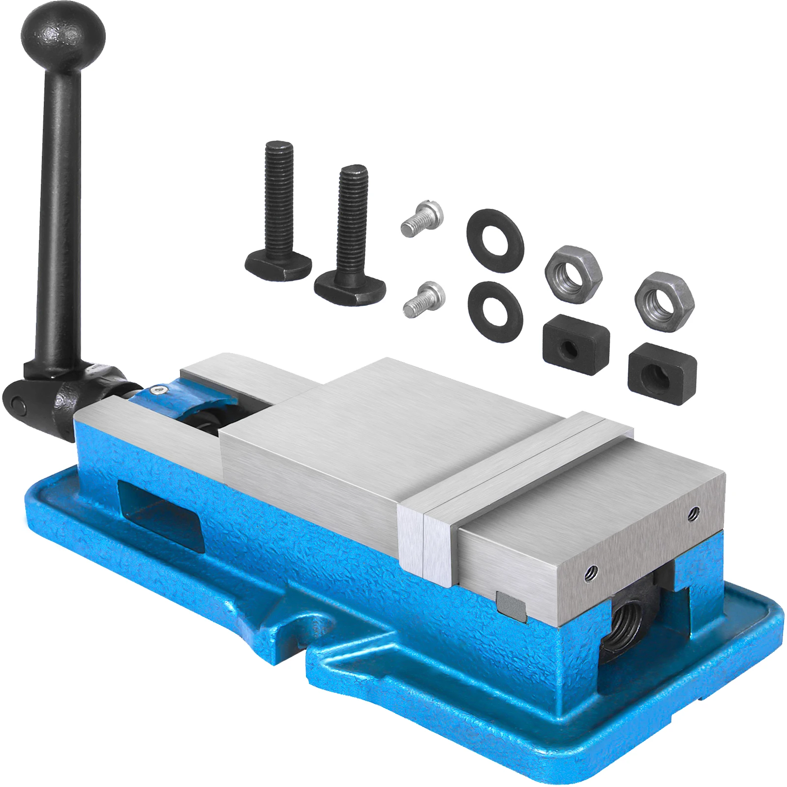 VEVOR Étau de Perçage de Fraisage, Ouverture 80 mm Précision Étau de Serrage Height 70 mm Étau d'établi 15 KN Serre-Joint Établi  Accessoire Principal pour Fraiseuse de Précision et Machine NC / CNC