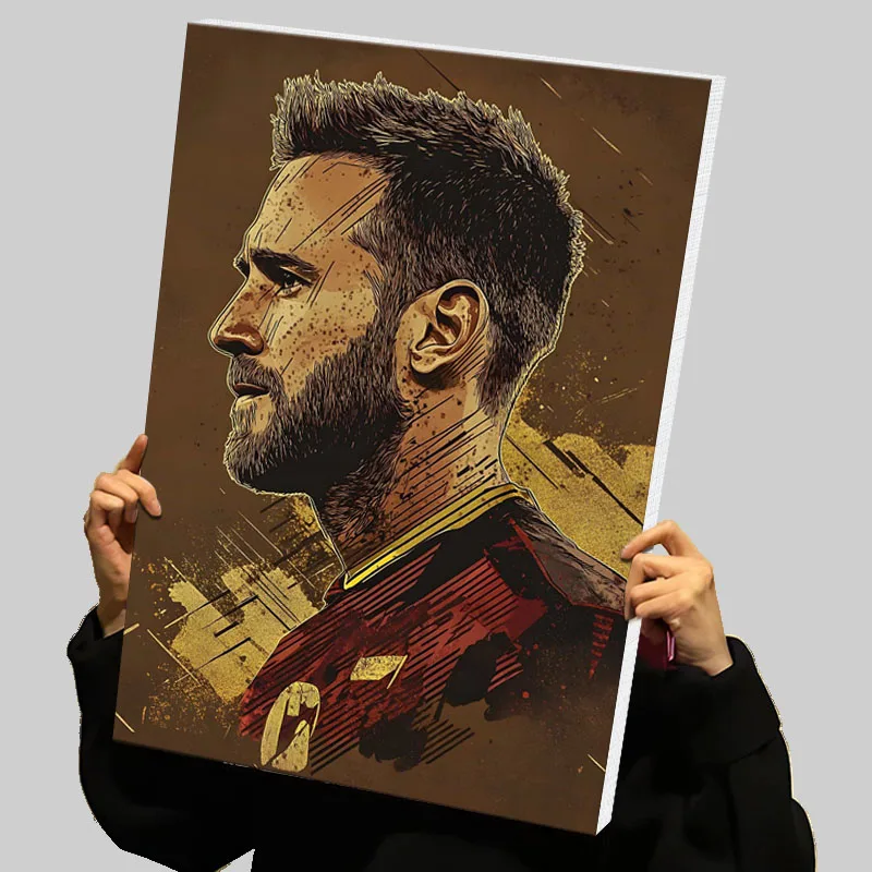 Póster con impresiones de Jan Oblak, jugador de fútbol, pintura en lienzo personalizada, arte de pared, decoración Interior, decoraciones para el salón, decoración del hogar