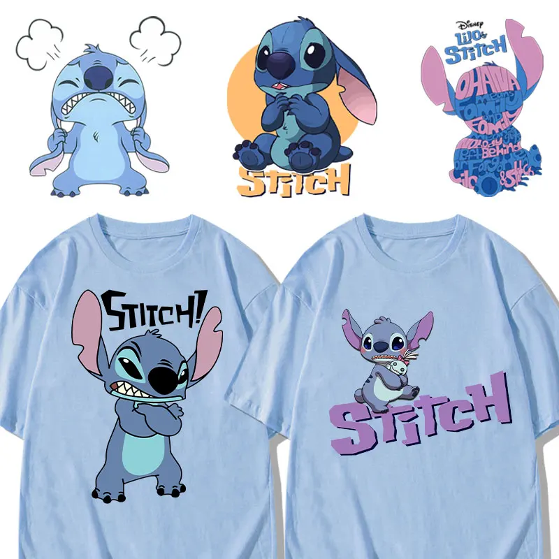 

Stitch Stitch animation T-shirt women short sleeve Hong Kong style ins trend Japanese Harajuku style top summer T-shirt