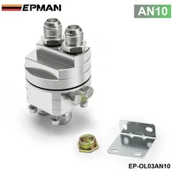 EPMAN Universal Oil Filter Cooler Sandwich Plate Adapter Silver EP-OL03AN10