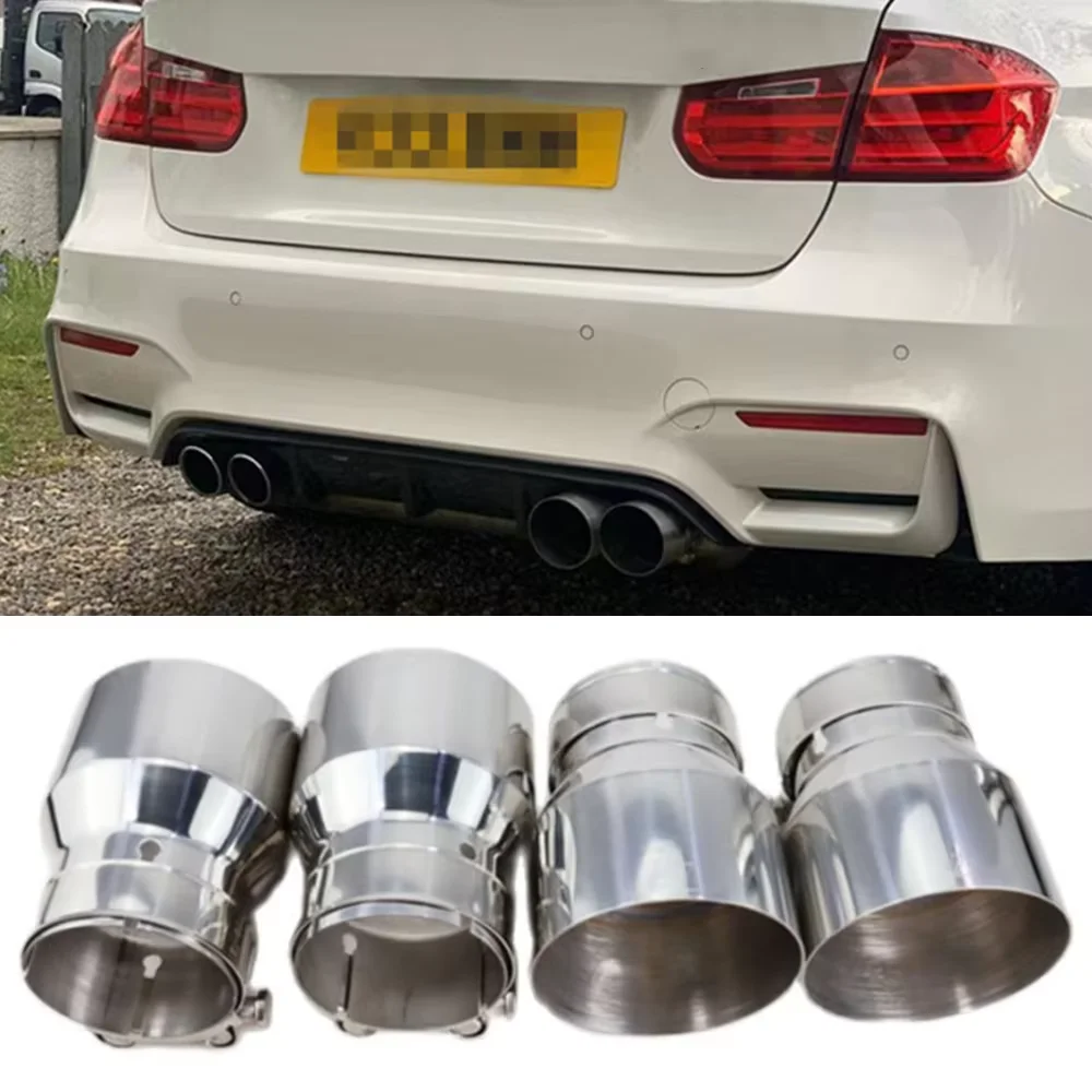 

4 Pieces Stainless Steel Exhaust tips for BMW F87 M2 F80 M3 F82 F83 M4 Direct Fit Exhaust Tip other auto engine parts