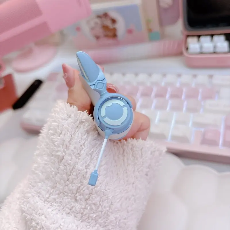 Spot japonés genuino Bandai Esports chica oreja de gato Yowu auriculares Mini colgante accesorio colgante huevo retorcido